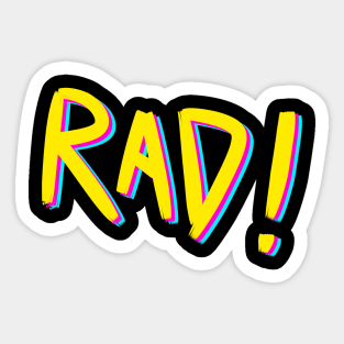 RAD! Sticker